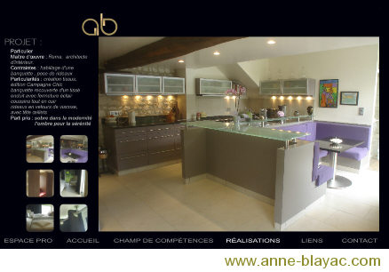 réalisation d'anne blayac créatrice de tissus