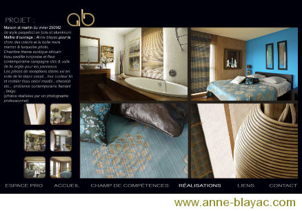 réalisation moderne d'une maison par anne blayac créatrice de tissus