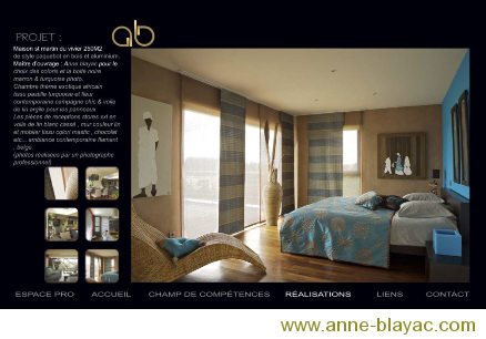 réalisation contemporaine d'anne blayac créatrice de tissus