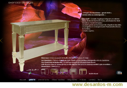console en or par de santos